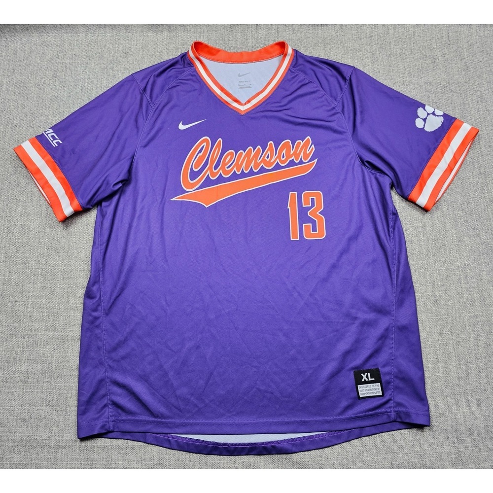Clemson Tigers Baseball Jersey Mens XL Nike Practice Team Issued Authentic #13